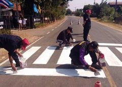 นายกองค์การบริหารส่วนตำบลโพธิ์ศรี ทำโครงการ “หนึ่งตำบล ,หนึ่งโรงเรียน,หนึ่งทางม้าลาย”