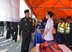 แม่ทัพภาคที่ 3 ตรวจเยี่ยมจุดบริการประชาชนทางหลวงหมายเลข 11 หน้าปั๊ม ปตท.วังสีสูบรับคลื่นประชาชนเดินทางกลับบ้านช่วงเทศกาลปีใหม่