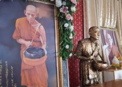 ปาฎิหาริย์ของหลวงพ่อโปร่ง มือจากรูปเหมือนเกาะขอบบาตรในขณะถวายผ้ากฐินสามัคคี