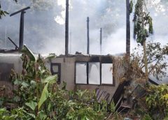 ปราจีนบุรี เหตุเพลิงไหม้บ้านสองชั้นครึ่งปูนครึ่งไม้