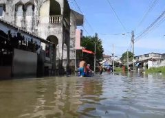 น้ำท่วมนราธิวาส ลดลงอย่างต่อเนื่อง หลังฝนหยุดตก