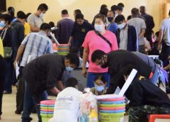 บรรยากาศการรับหีบบัตร เลือกตั้ง อบจ.สระแก้ว เหมือนเรียกศรัทธา ” เทียนทอง “