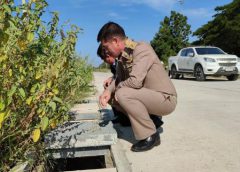 โจรหัวหินควบกระบะ ขโมยตะแกรงเหล็กวันเดียว 25 ฝา