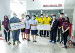 กฟผ. และบริษัทในกลุ่ม กฟผ. มอบเงินเพื่อสนับสนุนอุปกรณ์ทางการแพทย์ พร้อมมอบอุปกรณ์เวชภัณฑ์ เพื่อใช้ป้องกันการแพร่ระบาดของโรค COVID-19 ให้แก่ โรงพยาบาลทับสะแก จ.ประจวบฯ