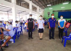 อำเภอทับสะแก เร่งฉีดวัคซีน Sinovac จำนวน 977 โดส ให้กับผู้ปฏิบัติงานส่วนหน้ากลุ่มเสี่ยง