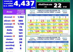 โควิดชลบุรี วันนี้ ติดเชื้อ 42 ป่วยสะสม 4,437 หายป่วย 3,529 กำลังรักษา 886 เสียชีวิต 1 รวมเสียชีวิตสะสม 22 ราย