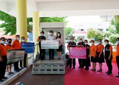 ครอบครัวเกียรติสุรนนท์ !! มอบรถพ่วงโมบาย ห้องตรวจปลอดเชื้อแรงดันบวก(Swab) ร่วมสู้ภัยโควิด-19