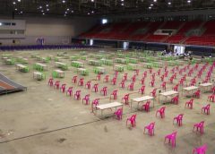 พร้อมฉีด สนามกีฬาในร่มภาคตะวันออก 1 ใน 4 จุดฉีดวัคซีนโควิด 19