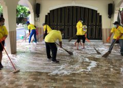 เมืองพัทยา เร่งกำจัดเชื้อโควิด ลุยพื้นที่สร้างความเป็นระเบียบเรียบร้อยให้โบสถ์ เซนต์นิโคลัส