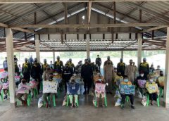 กกล.บูรพา,ฉก.ตาพระยา,ชค.ทพ.12 จัดกิจกรรม โครงการจักรยานสานฝัน ปันสุข กองทัพบก ช่วยเหลือผู้ประสบภัยหนาว แนวชายแดน