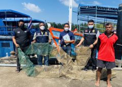 ศรชล.ร่วมศูนย์ป้องกันและปราบปรามประมงทะเลจับ ไอ้โง่ ในทะเล