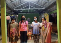 งานกีฬาสีมิติใหม่ เช่าชุดไทยใส่งานกีฬาสี ยืมจากศาลเจ้าแม่ตะเคียนทองข้างโรงเรียน