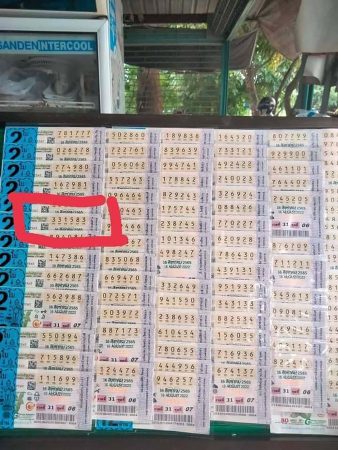 ช่างก่อสร้างดวงเฮงถูกรางวัลที่ 1 รับ 12 ล้าน