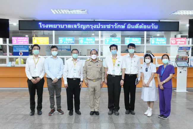 ที่ปรึกษาผู้ว่าราชกรุงเทพมหานคร ตรวจเยี่ยมโรงพยาบาลเจริญกรุงประชารักษ์ 