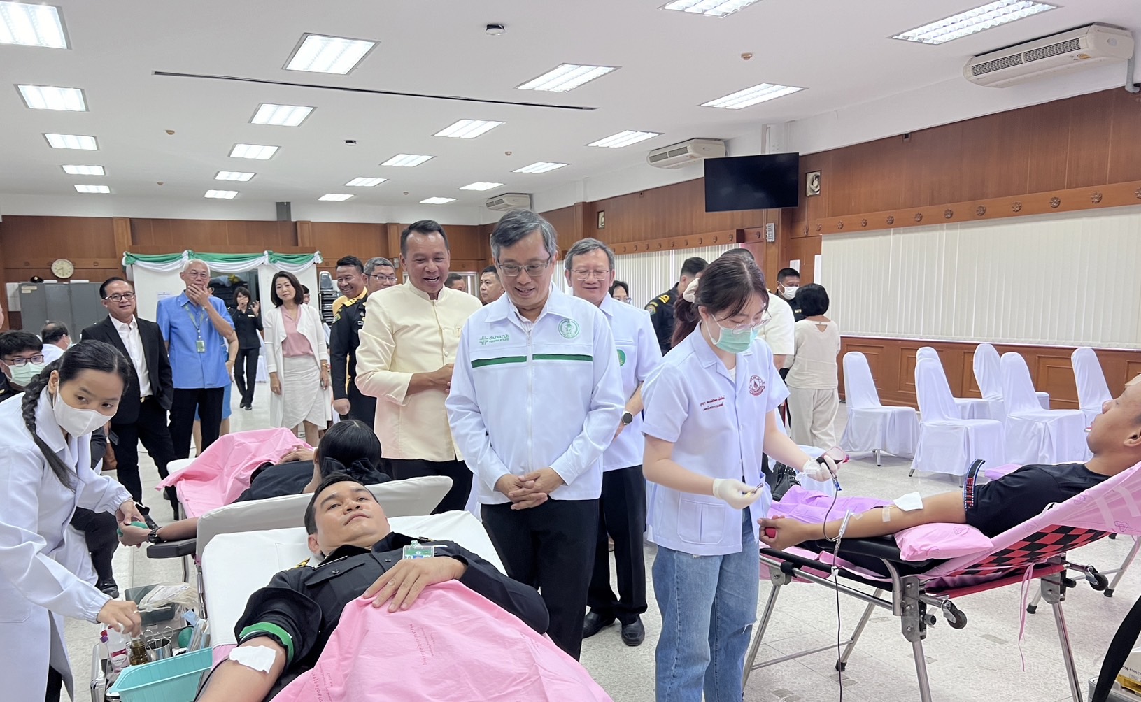 โรงพยาบาลเจริญกรุงประชารักษ์ ออกหน่วยรับบริจาคเลือด ในงานวันสถาปนาเทศกิจ 