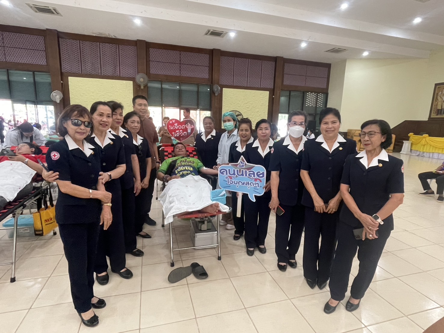 กิ่งกาชาดอำเภอกระนวน ร่วมใจขับเคลื่อนกิจกรรมบริจาคโลหิตกับสภากาชาดไทย