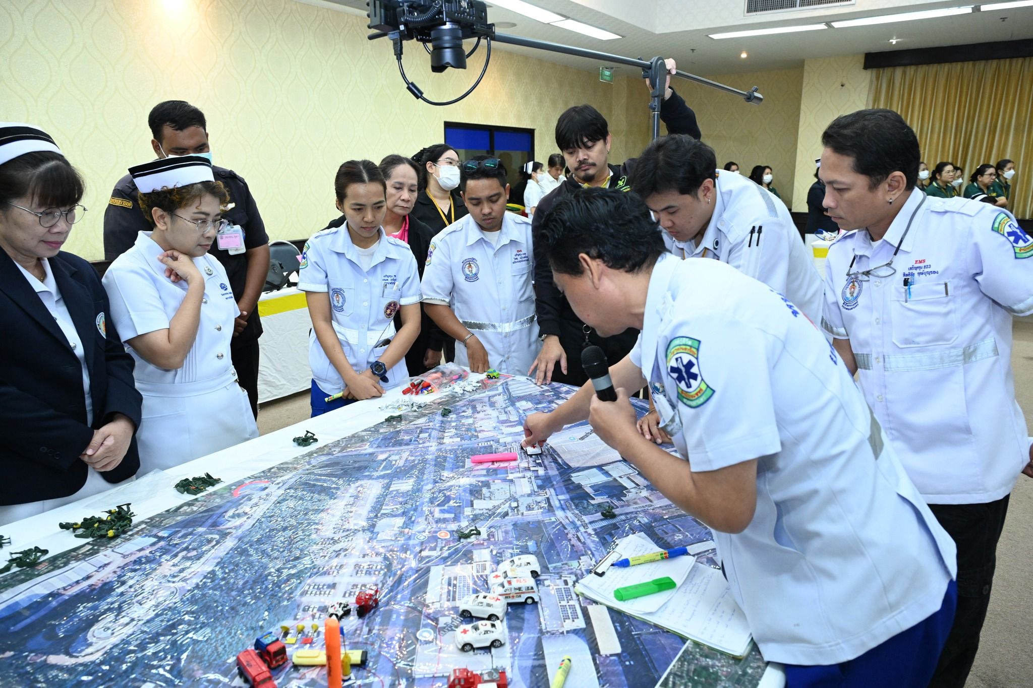 โรงพยาบาลเจริญกรุงประชารักษ์ จัดอบรมซ้อมแผนรับอุบัติภัยกลุ่มชน