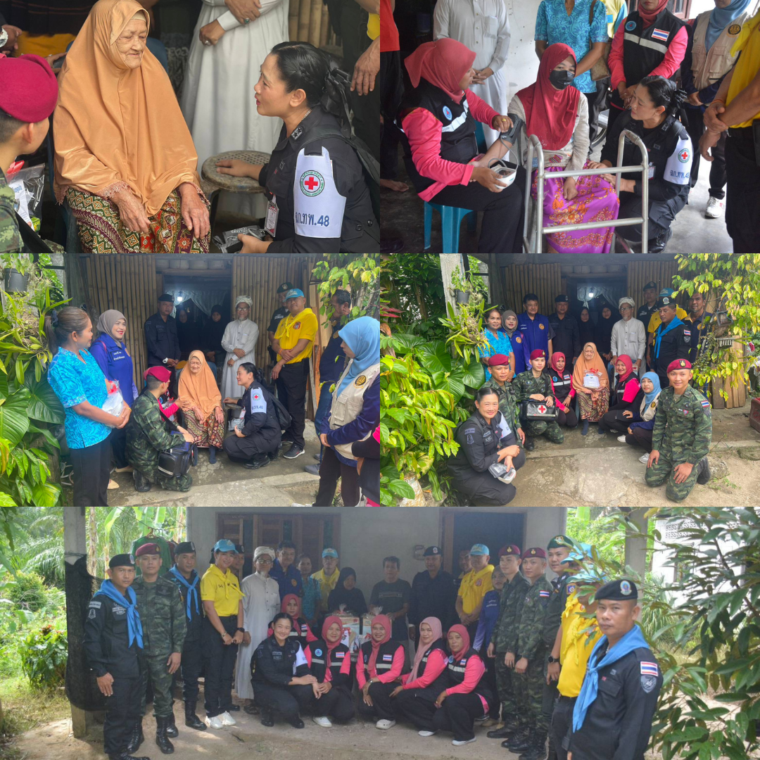 ฉก.ทพ.๔๘ นำทีม ‘จิตอาสาหมอเดินเท้า’ ลงพื้นที่สุไหงปาดี เยี่ยมกลุ่มเปราะบาง