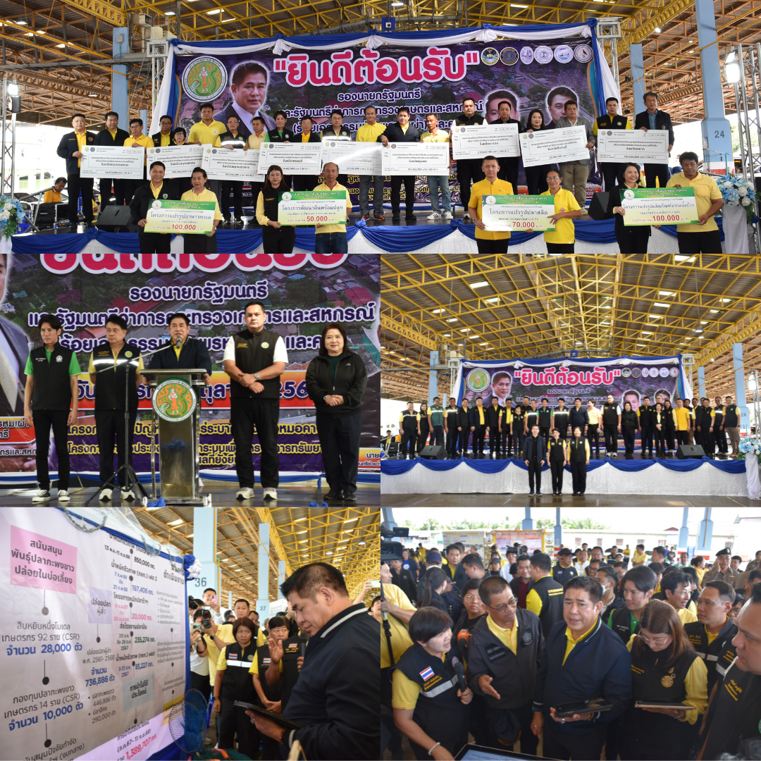 “รมว.ธรรมนัส” ลงพื้นที่สมุทรสงคราม ติดตามภารกิจกรมประมง กำจัดปลาหมอคางดำ – ถอนเรือประมงจากระบบ สร้างสมดุลทรัพยากรทะเลอย่างยั่งยืน