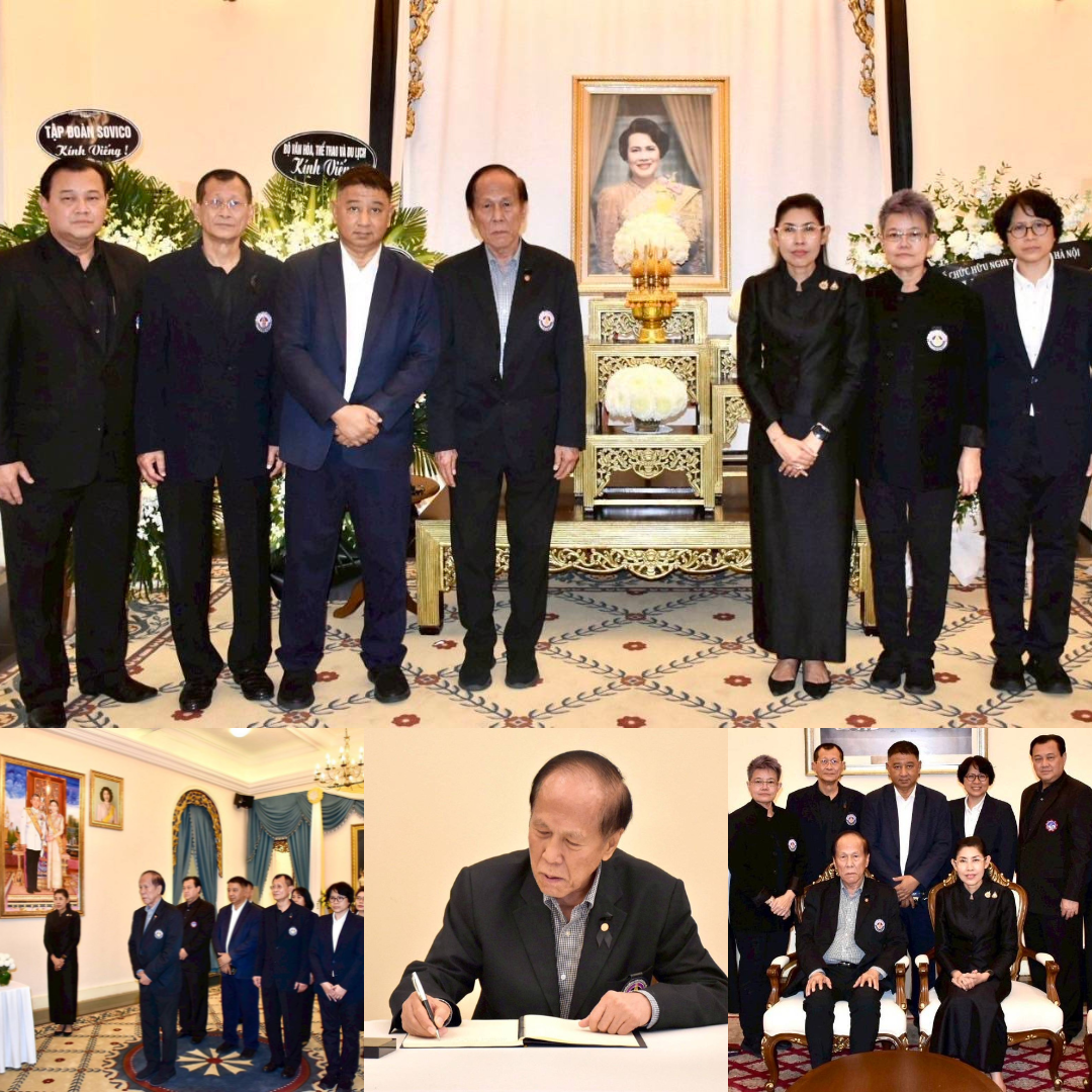 ประธานสมาพันธ์สื่อไทย ถวายอาลัย “สมเด็จพระพันปีหลวง” ที่เวียดนาม