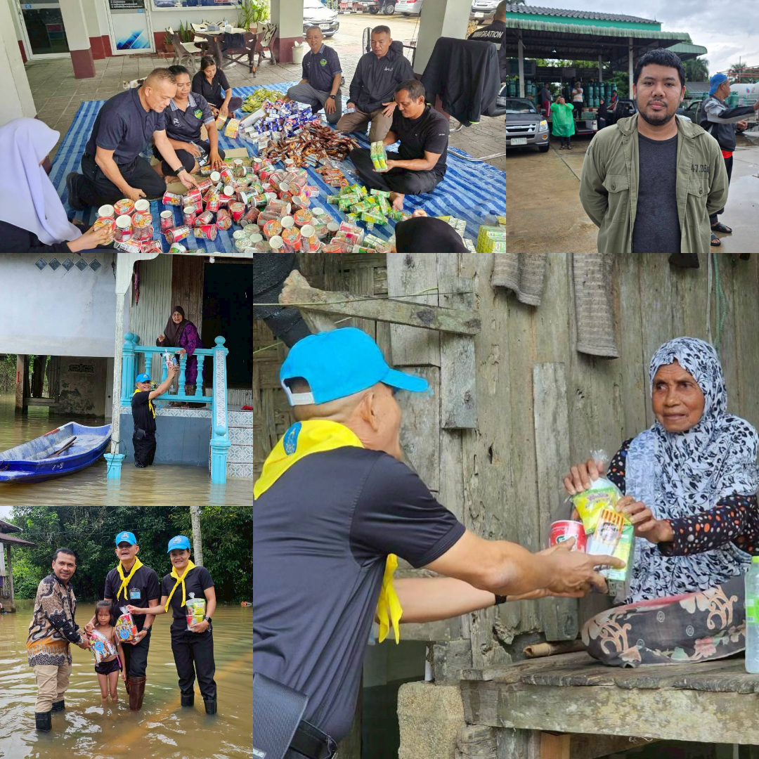 นราฯฝนตกลงมาซ้ำหลังทิ้งช่วงไป1วัน ส่วนกรณีน้ำมันหมดสต๊อกและLPGขาดแคลนเริ่มคลี่คลายแล้ว