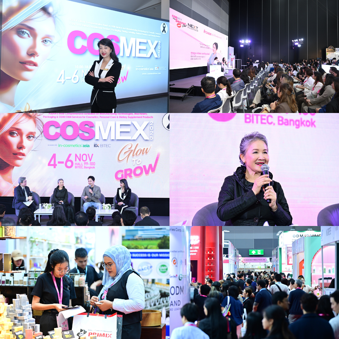 “อาร์เอ็กซ์ ไบเทค” เปิดฉาก COSMEX 2025 จุดประกาย “Glow to Grow” หนุนอุตสาหกรรมความงามอาเซียนสู่เวทีโลก”