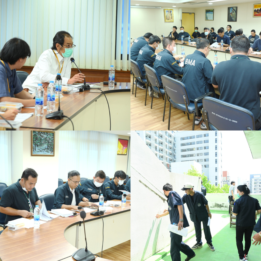 โรงพยาบาลเจริญกรุงประชารักษ์ บูรณาการความร่วมมือสำนักงานเขตบางคอแหลม ตรวจสอบโครงสร้างอาคารเพื่อประเมินความปลอดภัยหลังเหตุแผ่นดินไหว